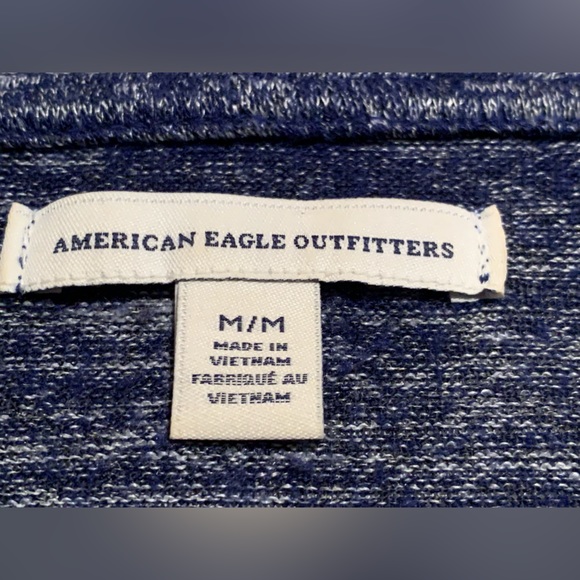 American Eagle Outfitters blue full zip hoodie sweatshirt size M - Picture 3 of 7